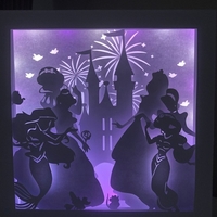Small disney princess lightbox 3D Printing 533005