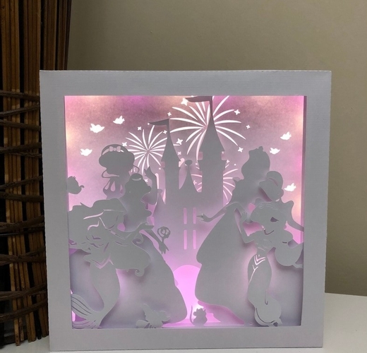 disney princess lightbox 3D Print 533006