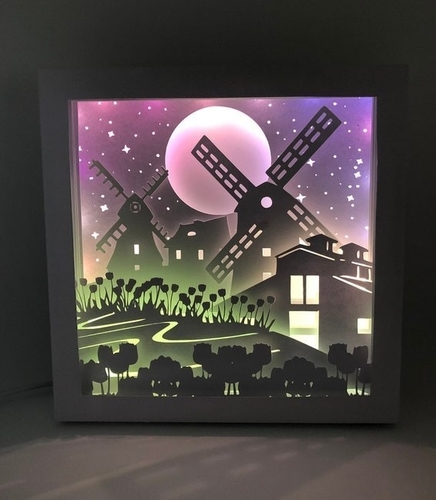 Windmill lightbox 3D Print 533008