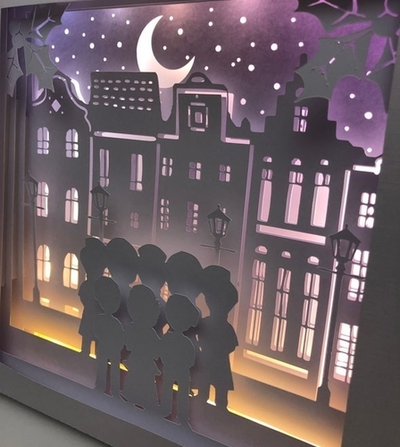 Victorian Christmas Carols lightbox 3D Print 533011