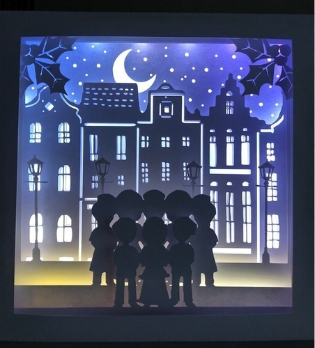 Victorian Christmas Carols lightbox 3D Print 533012