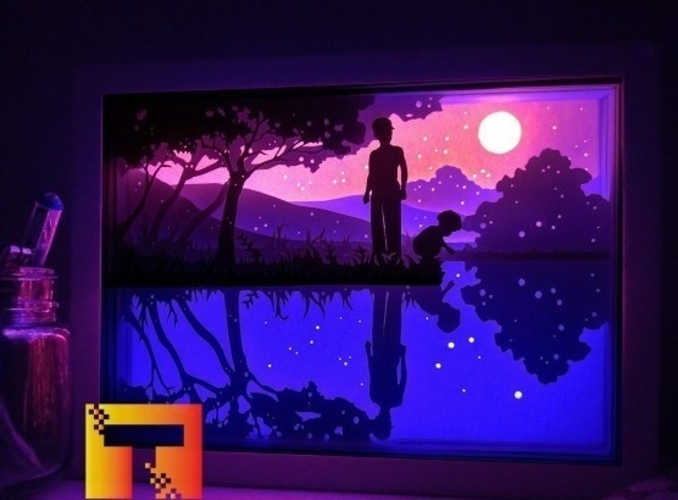 Fireflies lightbox 3D Print 533073