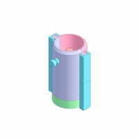 Concrete Lamp Mold Kairos Digital 3D File - Thumbnail 4