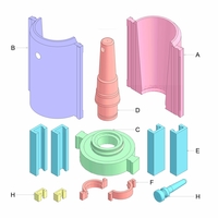 Concrete Lamp Mold Kairos Digital 3D File - Thumbnail 5