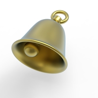 Small bell pendant 3D Printing 533124
