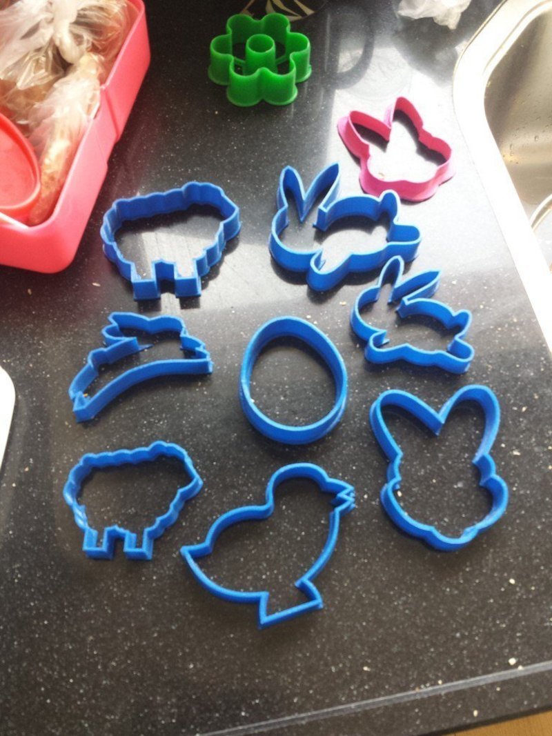 Bunny and Chicken for easter cookies