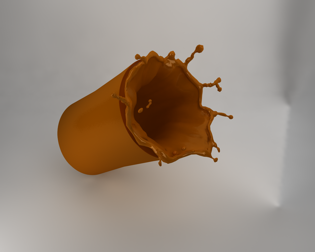 Milk Shake Splash Vase 3D Print 53345