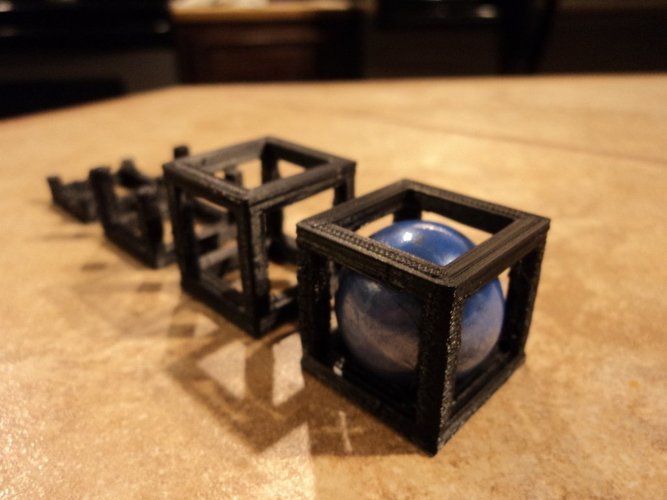 Ball in cube (or Rolling Cube) 3D Print 53347