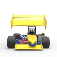 Supermodified front engine Winged race car V2 Scale 1:25 - Thumbnail 7