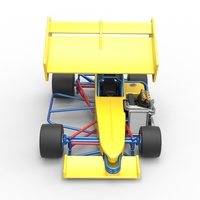 Supermodified front engine Winged race car V2 Scale 1:25 - Thumbnail 8
