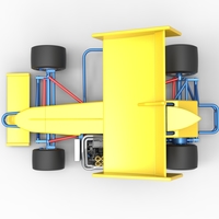 Supermodified front engine Winged race car V2 Scale 1:25 - Thumbnail 11