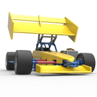 Supermodified front engine Winged race car V2 Scale 1:25 - Thumbnail 23