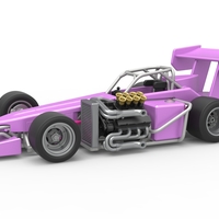 Supermodified front engine race car V2 Scale 1:25 - Thumbnail 1
