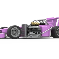 Supermodified front engine race car V2 Scale 1:25 - Thumbnail 2