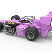 Supermodified front engine race car V2 Scale 1:25 - Thumbnail 12