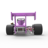 Supermodified front engine race car V2 Scale 1:25 - Thumbnail 16