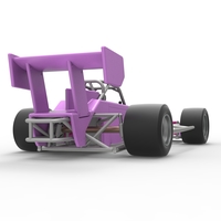 Supermodified front engine race car V2 Scale 1:25 - Thumbnail 18
