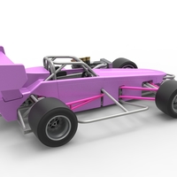 Supermodified front engine race car V2 Scale 1:25 - Thumbnail 19