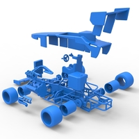 Supermodified front engine race car V2 Scale 1:25 - Thumbnail 25