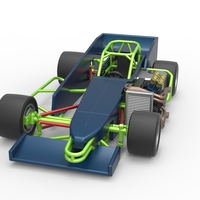 Supermodified front engine race car V3 Scale 1:25 - Thumbnail 5
