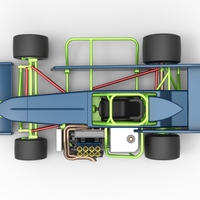 Supermodified front engine race car V3 Scale 1:25 - Thumbnail 11