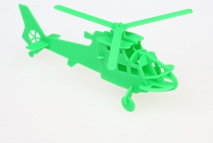 Helicopter Puzzle 3D Print 53380