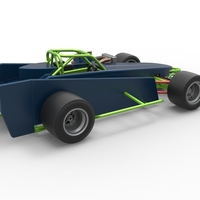 Supermodified front engine race car V3 Scale 1:25 - Thumbnail 18