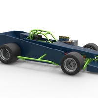 Supermodified front engine race car V3 Scale 1:25 - Thumbnail 20