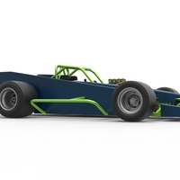 Supermodified front engine race car V3 Scale 1:25 - Thumbnail 21