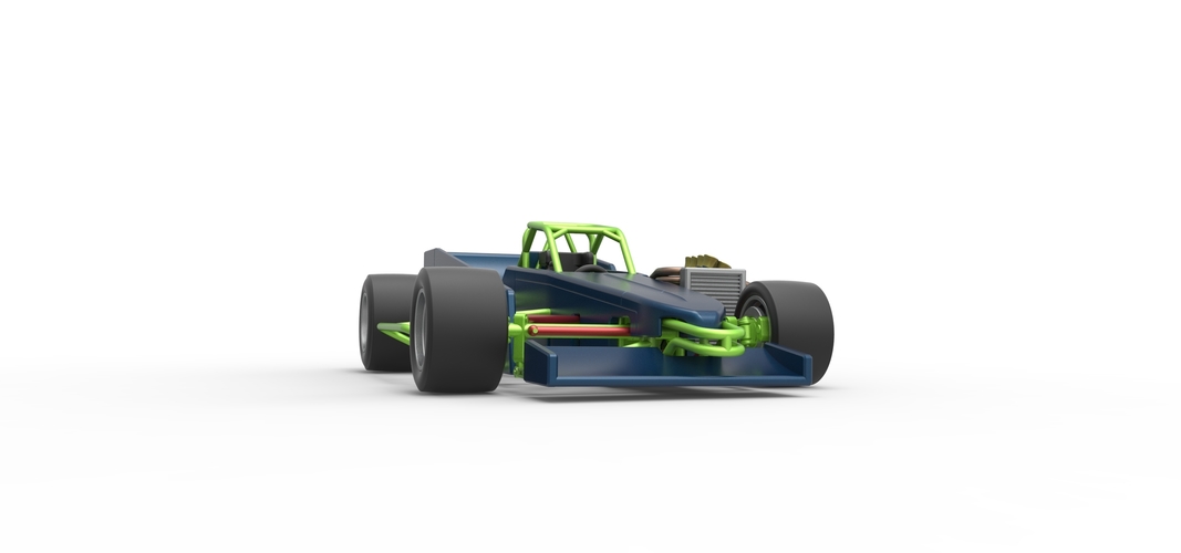 Supermodified front engine race car V3 Scale 1:25 3D Print 533810