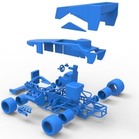 Supermodified front engine race car V3 Scale 1:25 - Thumbnail 25