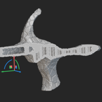 Fencing Pistol Grip + Voronoi Emboss and Lattice Structure - Thumbnail 1