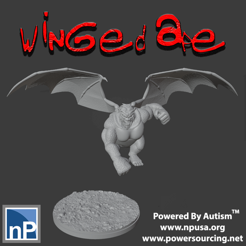 Winged Ape 3D Print 534137