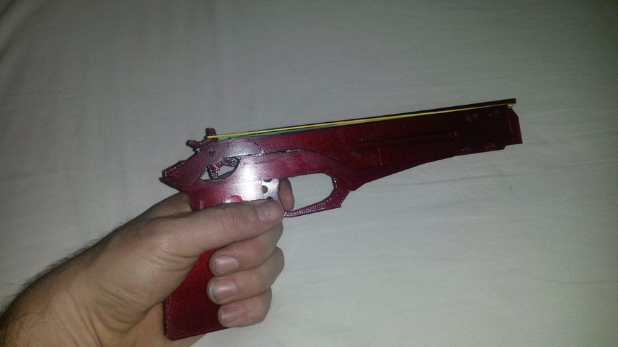 rubber band shooter pistol 3D Print 53417