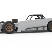 Small Block Supermodified race car Scale 1:25 - Thumbnail 2