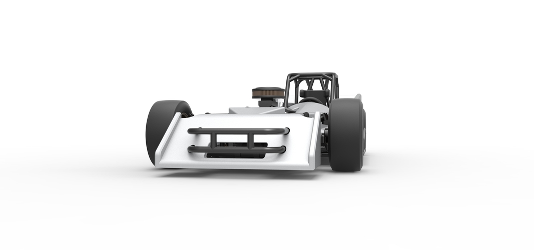 Small Block Supermodified race car Scale 1:25 3D Print 534278