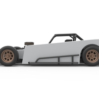 Small Block Supermodified race car Scale 1:25 - Thumbnail 9