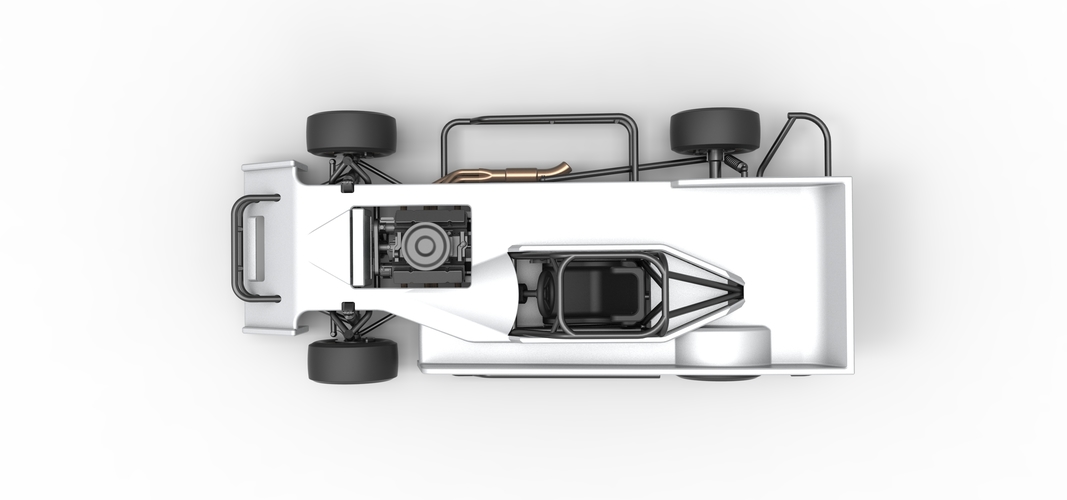 Small Block Supermodified race car Scale 1:25 3D Print 534283