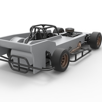 Small Block Supermodified race car Scale 1:25 - Thumbnail 17