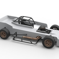 Small Block Supermodified race car Scale 1:25 - Thumbnail 21
