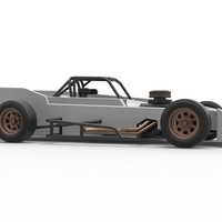 Small Block Supermodified race car Scale 1:25 - Thumbnail 22