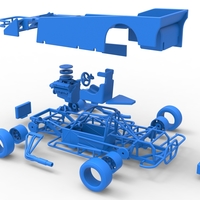 Small Block Supermodified race car Scale 1:25 - Thumbnail 25