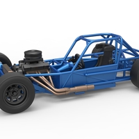 Small Block Supermodified race car Base 1:25 - Thumbnail 1