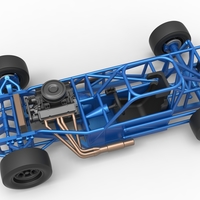 Small Block Supermodified race car Base 1:25 - Thumbnail 4