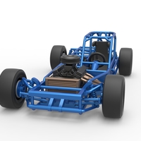Small Block Supermodified race car Base 1:25 - Thumbnail 5