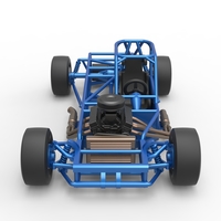 Small Block Supermodified race car Base 1:25 - Thumbnail 8