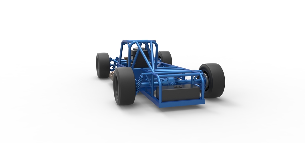 Small Block Supermodified race car Base 1:25 3D Print 534356