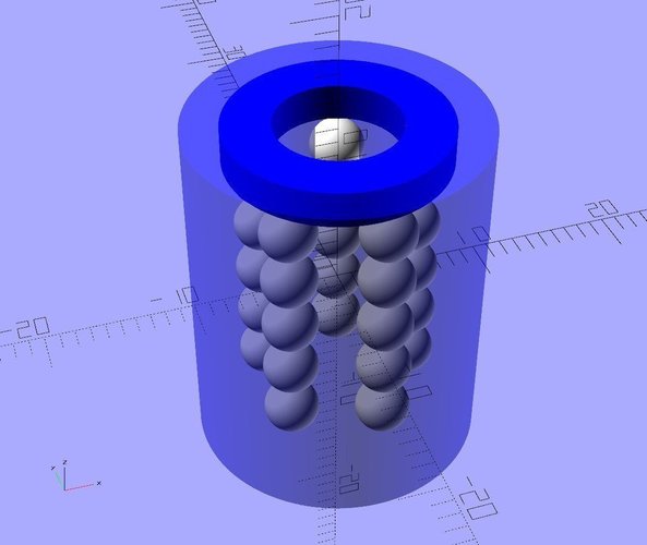Ekobots - Bearing generator (Linear). 3D Print 53436