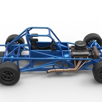 Small Block Supermodified race car Base 1:25 - Thumbnail 20