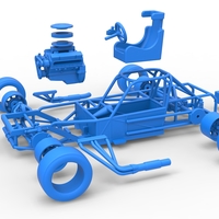 Small Block Supermodified race car Base 1:25 - Thumbnail 24